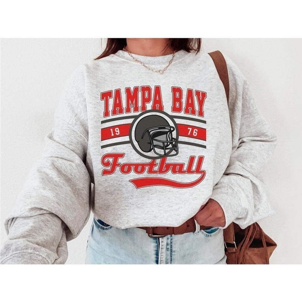 Tampa Bay Football Crewneck Vintage Tampa Bay Football Sweatshirt
